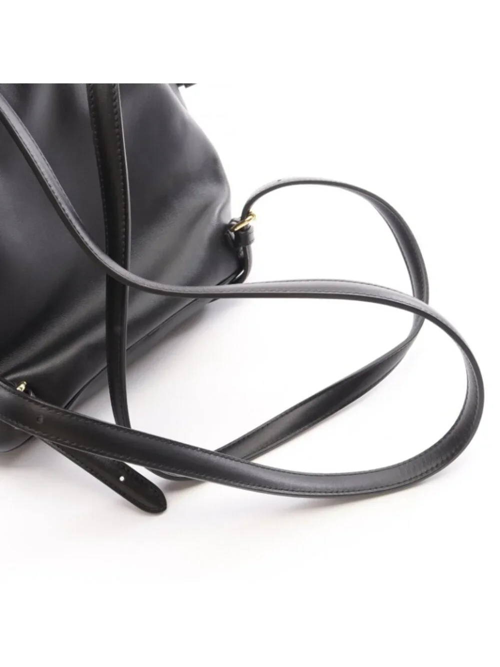 Fendi Backpack FF Logo Black Leather